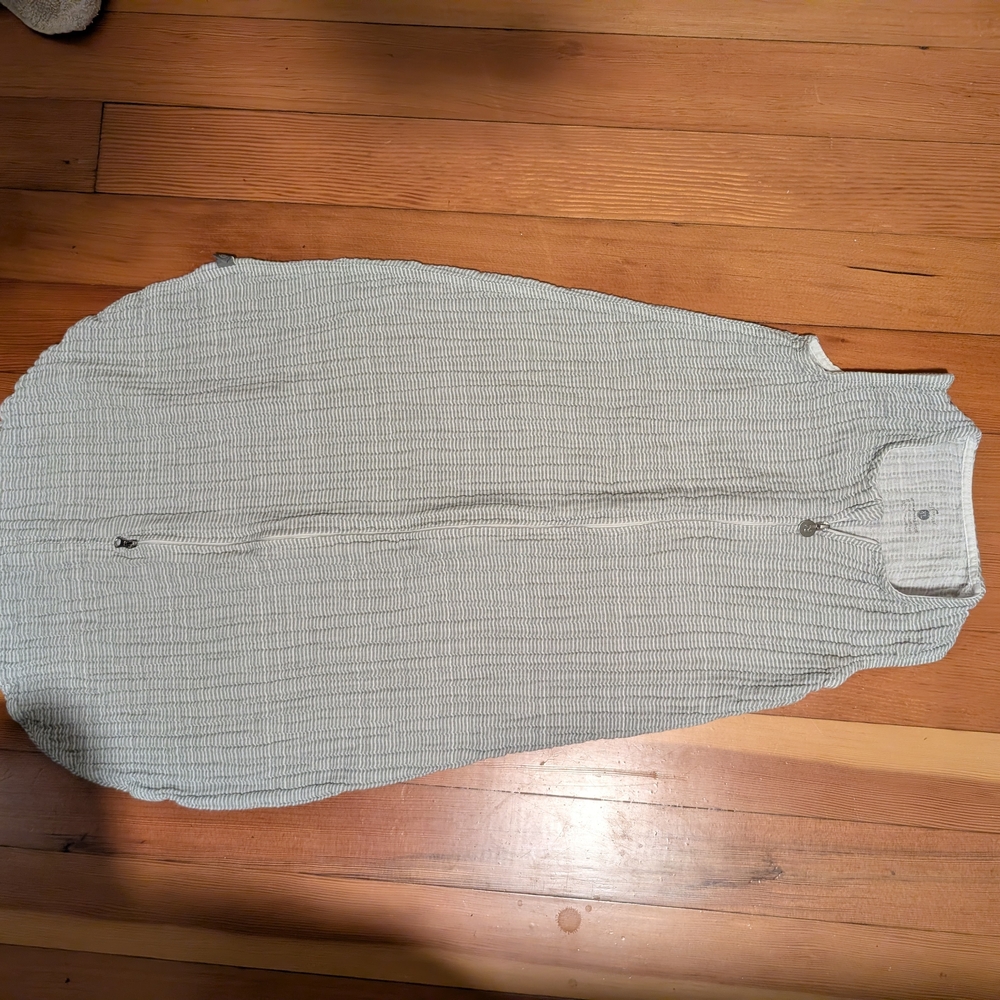 Organic cotton Gray Sleeveless Baby Sleep Sack